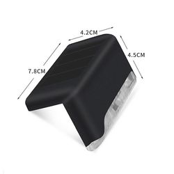 1/4/8/16Pcs førte sol trappe lampe ip65 vandtæt udendørs havesti værftet gårdhave haven dekoration Sort sag White 8pcs