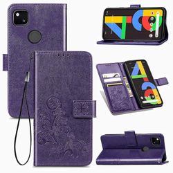 König Etui Mobiltelefonbeskytter til Google Pixel 4A Case Flip Cover Case Cases Lilla Ny