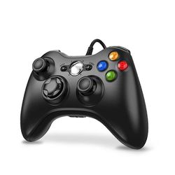 USB langallinen peliohjain joypad peliohjain pelijärjestelmä PC, musta