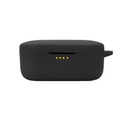 Iskunkestävä pölytiivis kantolaukku Denon PerL Pro -kuulokkeille - tummanvihreä pestävä latauskotelon holkki Musta