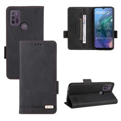 Gangxun Etui til Motorola Moto G10 / g20 / g30 læderetui Folio Flip med kreditkortspor Etui Coque Sort