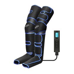 Muggyz Benmassager med kompression til cirkulation smertelindring af kalvefodmassager 5 tilstande 4 intensiteter Afslapning af fodsvamp Mørkeblå-USB