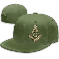 Bricks Masons Kompas & firkant g frimurersymbol baseball kasket Army grøn One