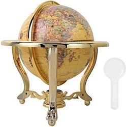 Suuri antiikkinen maapallo toimistokoriste (25CM sininen)