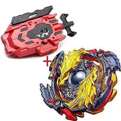 Mikasa Burst Turbo gnister med launcher Metal Booster Bey Starter Gyro Beyblade B00