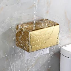 Suren Toiletpapir Holder Guld Rustfrit stål Badeværelse Tilbehør Roll Paper Mobiltelefon Rack (guld)