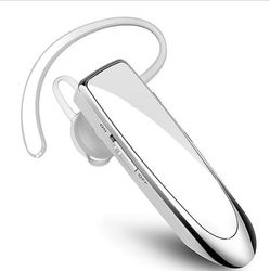 Yunshu Bluetooth øresnegl V5.0 trådløst håndfrit headset med mikrofon til iPhone android bærbar computer hvid