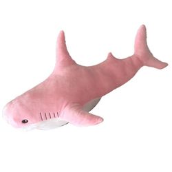 Tegneserie Shark plysj leketøy 45cm Ocean Aquatic Dyr Shark Doll Kids Plushie leketøy bursdag gave Rosa