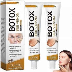 Qin 1/2/3X Mehiläisen myrkky ryppyjä poistava voide, Mehiläisen myrkky ryppyjä ehkäisevä kiinteyttävä voide, Mehiläisen myrkky voide, kosteuttava, ...