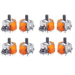 8 kpl PS5-ohjaimelle TMR sähkömagneettinen ohjaussauva peliohjain peukalotikku 3D analoginen anturin vaihtokorjaustarvikkeet Kuten