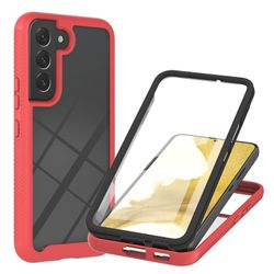 Foxdock Etui til Samsung Galaxy S22 Plus 5g etui kofanger Indbygget skærmbeskytter Fuld kropsbeskyttende stødsikker kofanger Robust cover gennemsig...