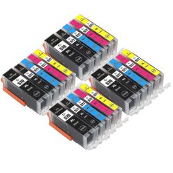 4 5 mustekasetin sarjaa korvaamaan Go Inks -musteiden Canon PGI-570- ja CLI-571-yhteensopiva/ei-OEM-yhteensopiva / ei-OEM-muste (20 mustetta) - Pjun