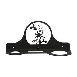 Village Wrought Iron Guldsmed hårtørrer Rack Sort
