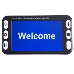 5 tuuman LCD-näyttö kannettava suurennuslasi Low Vision Video Suurennuslasi Elektroninen lukuapuväline, digitaalinen video Musta