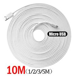 10m / 5m / 3 / 2m / 1m Micro USB lading datakabel ekstra lang Android lader kabler ledningsledning for Xiaomi telefon tabletter PC-kamera tw