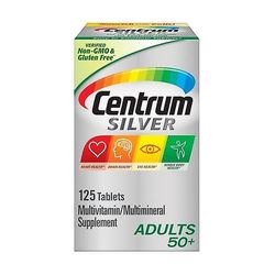 Centrum Silver Multivitamin aikuisille 50 Plus, Monivitamiini / monimineraalilisä - 125 Count