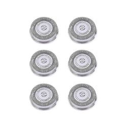 6Pack SH30 vaihtopäät sopivat Philips Norelco -parranajokonesarjoihin 3000, 2000, 1000 ja S738, kestävillä terävillä terillä Hopea
