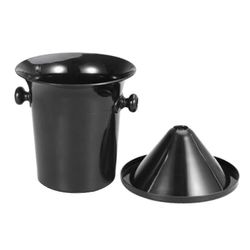 Wine Dump Black Plastic Wine Spittoon - vakiokoko mustalla