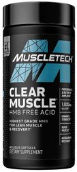 Muscletech Clear Muscle harjoituksen jälkeinen lihasten palautuslisä, nestemäiset pehmeät geelit, 42 ea