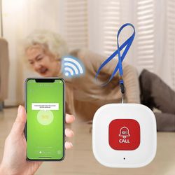 WiFi-hoitajan soittopainike vanhuksille kotona sovellusilmoituksella, vanhusten seuranta, hoitajan Pager, vanhusten elämän hälytysjärjestelmät, ei ...