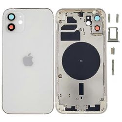 IPhone 12: lle 6.1 tuuman takaparistokotelon kansi + keskilevyn kehys + sivupainikkeiden vaihto Monivärinen Style D