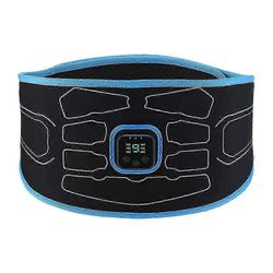 Smart EMS Abdominal Trainer Lihasstimulaattori Toner Fitness Vibration Belt painonpudotukseen sininen