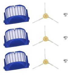 9pcs Udskiftning Del Kit til Irobot Roomba 600 610 620 625 630 650 660 680 Støvsuger Aero Vac Filter &Side Brush