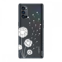 Crazy Kase Shell Til Oppo Reno4 Pro 5g Blød Silikone 1 Mm, Mælkebøtte Blomst