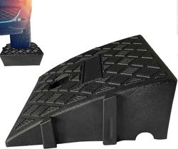 Auton reunaramppi, raskaat PVC-rampit ajotielle - reunarampit matkailuautolle, kuorma-autolle, katosrampeille, lemmikkieläimille, pyörätuolin kynny...