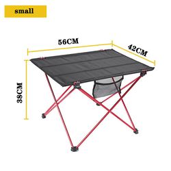 Camping Udendørs Møbler Aluminium Alloy Ultra Light Folding Desk Lille
