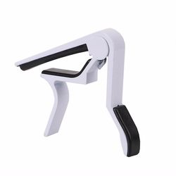 Universal aluminium legering metal guitar capo, farve hvid