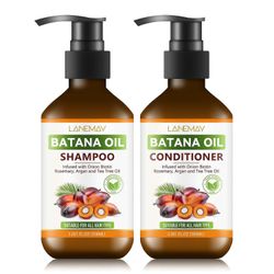 Batana Oil Shampoo ja Hoitoainesetti hiusten kasvuun, ohenemista ehkäisevä ja syväkosteuttava puhdistaa ja auttaa vahvistamaan heikkoja ja hauraita...