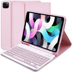 Tredjegenerasjons Ipad Air-etui med tastatur (2020, 10,9 tommer) og innebygd Apple Pencil Holder