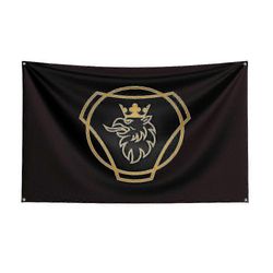 Tib 3x5ft Scanias kilpa-auton lippu sisustukseen K 60 x 90cm