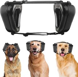 Koiran kuulosuojaimet Melusuoja pään ympärysmitta 17-24 tuumaa, koiran kuulosuojain juhlien lentomatkoille Musta