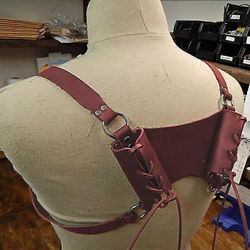 Keskiaikainen miekka Katana olkapään selkä Tuppi Huotrapidike Ninja Warrior Samurai Cosplay -puku PU Nahkavyö Rapier Kotelo punainen One Size