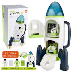 unbrand Space Rocket Toy Astronaut Avaruusalus Toy Kids Early Education Lelu Syntymäpäivälahja pojille Tytöt E