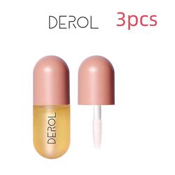3kpl Derol Lip Plumper Set Natural Plumping Lip Gloss Lip Care Serum Setti