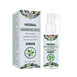 Herbal Hemorrhoids Spray, Eelhoe Herbal Hemorrhoid Relief Spray, 30mllindre smerter