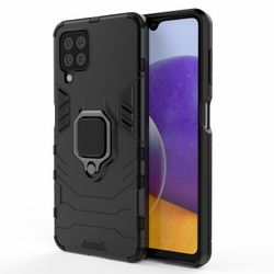 PC TPU hybridi puhelimen kotelon kansi rengaspidikkeellä jalusta Samsung Galaxy A22 4G: lle (EU-versio)