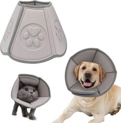 Koiran kartiokaulus pehmeä, lemmikkieläinten palautuskartio koirille ja kissoille, suojapanta leikkauksen jälkeen pienille keskisuurille koirille