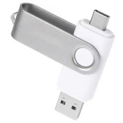 TYPE-C USB -muistitikku Kierrä USB-asemaa Valkoinen