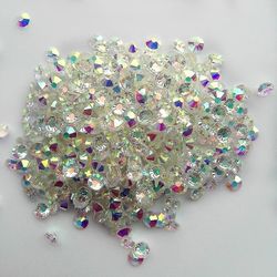 1440pcs Transparent Ab 3d Glitter Nail Art Dekoration Skønhed Strass|rhinestones &dekorationer