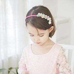 Mode Børns Tiara Hår Prinsesse Blomst Pandebånd Farverig Baby Børn Hår Hoop Børn Hovedbeklædning Acessorio De Cabelo T