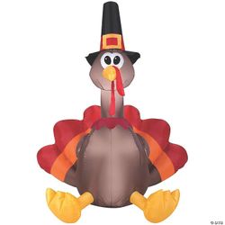 60" spræng oppustelig Happy Turkey Day udendørs gårddekoration