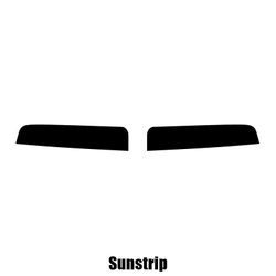 Window-Tint Sun Strip til BMW 2-serie 2-dørs Coupe F22 - 2014 og nyere pre-cut sunstrip 5% limo sort