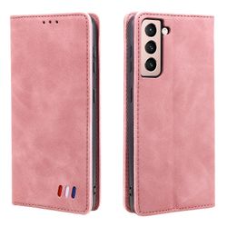 Etui til Samsung Galaxy S21 Cover Magnetic Closure Wallet Book Flip Folio Stand View Læder cover Stødsikker - Rosegold