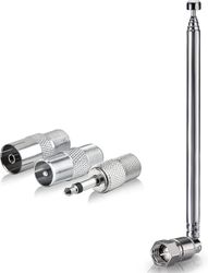 Fm teleskopisk antennesæt 75 Unbal F Type Stik