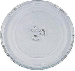 24,5 cm Yleiskäyttöinen Mikroaaltouuni Kääntöpöytä Lasilevy 3 Kiinnikkeellä - ZZY