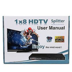 Coosilo Hdmi Splitter 1 Input 8 Output, Support 4k*2k 1080p, Til møde, Teater, Kontor
